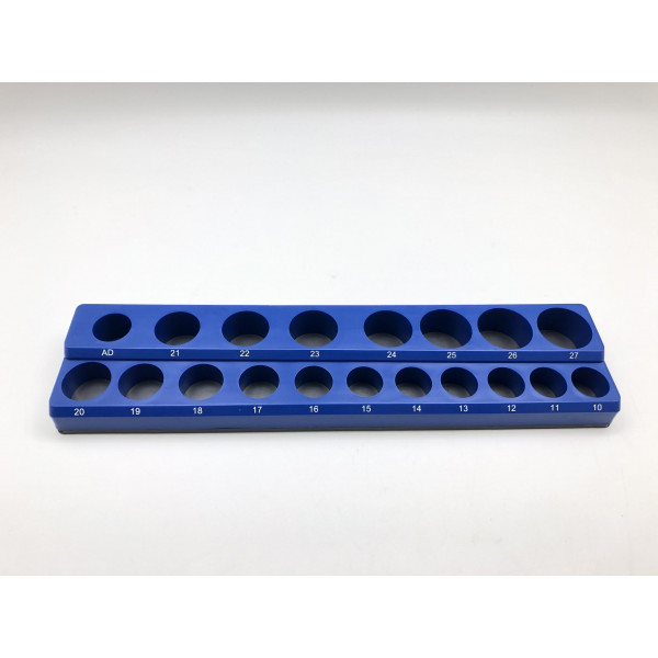 1/2 in. Drive Metric Magnetic Socket Holder (19-Piece)