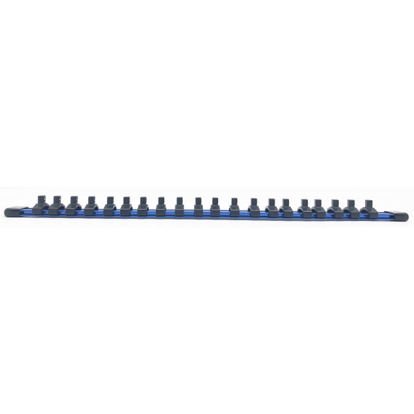 1/4 in., 3/8 in., 1/2 in. Drive Blue Aluminum Socket Holder Set (3-Piece)