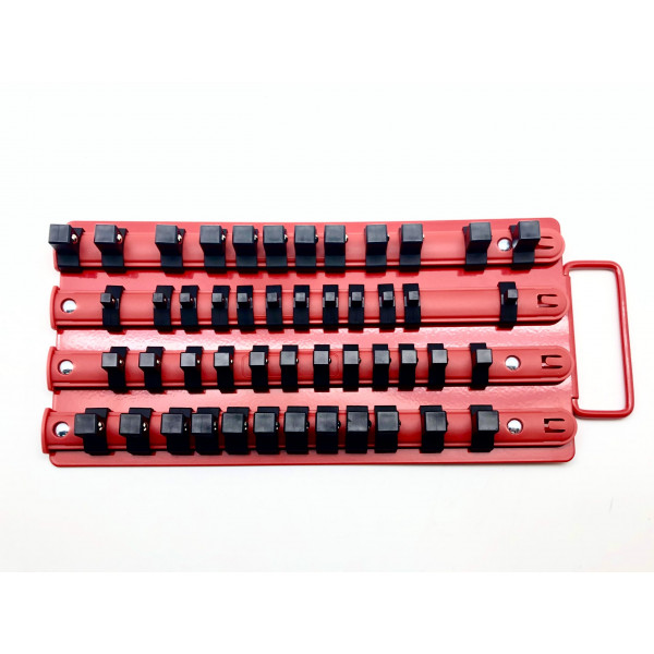 1/4 in., 3/8 in. and 1/2 in. Drive Socket Tray Rack Organizer Rack (48-Piece)