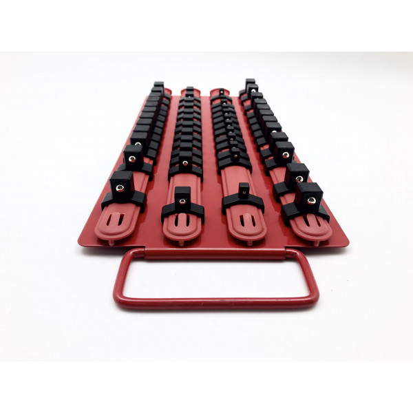 1/4 in., 3/8 in. and 1/2 in. Drive Socket Tray Rack Organizer Rack (48-Piece)
