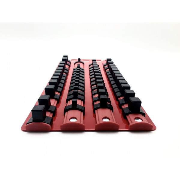 1/4 in., 3/8 in. and 1/2 in. Drive Socket Tray Rack Organizer Rack (48-Piece)