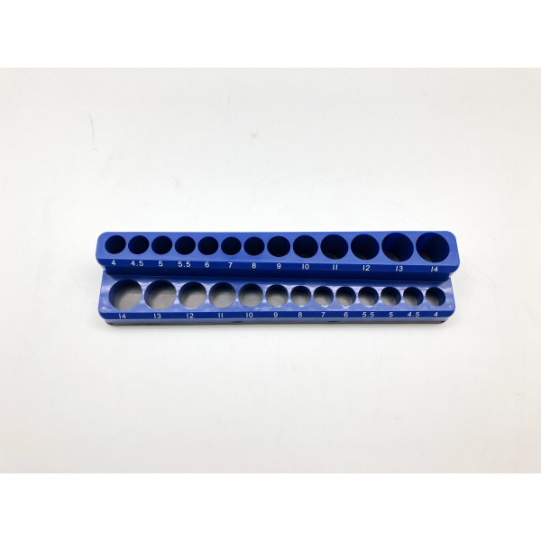 1/4 in. Drive Metric Magnetic Socket Holder (26-Piece)