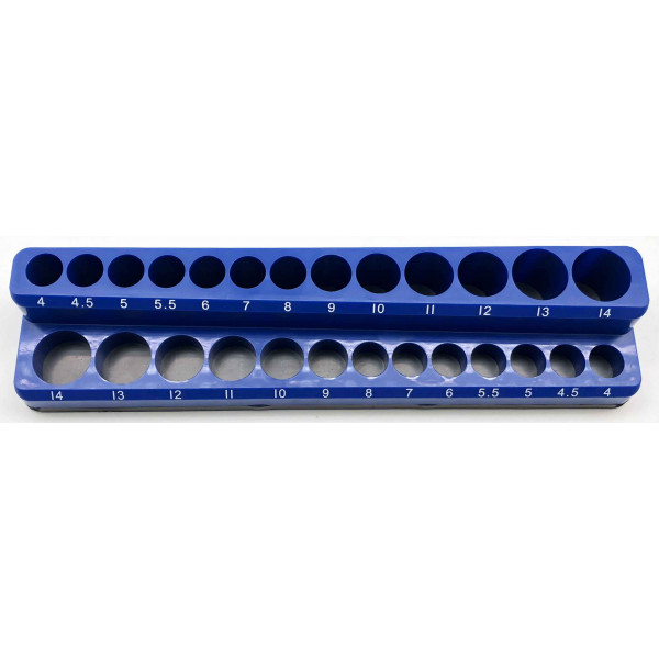 1/4 in. Drive Metric Magnetic Socket Holder (26-Piece)
