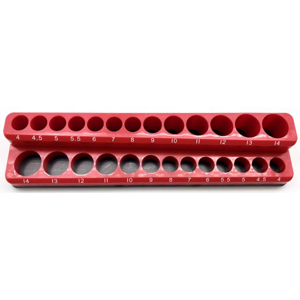 1/4 in. Drive SAE Magnetic Socket Holder (26-Piece)