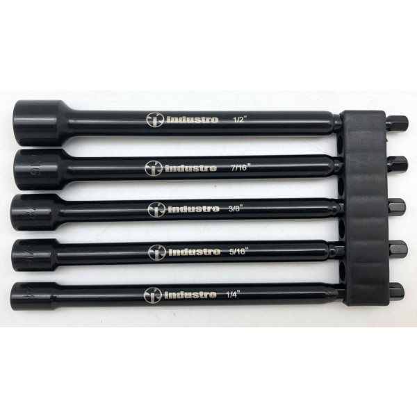1/4 in. to 1/2 in. SAE Magnetic Power Nut Setter Set (5-Piece)
