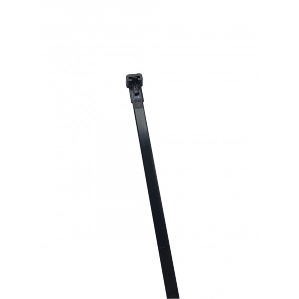 100 pc 15-1/2 in. Black UV-Resistant Reusable Cable Ties