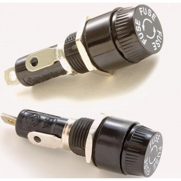 10A Panel Mount Glass Fuse Holder