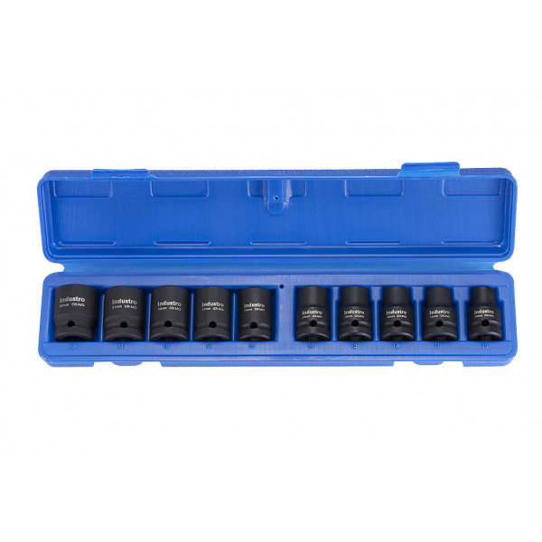 10pc 1/2” DR Metric Impact Socket Set