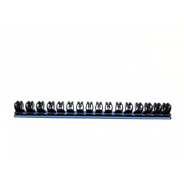 18 in. Magnetic Aluminum Tool Holder with 16 Clips