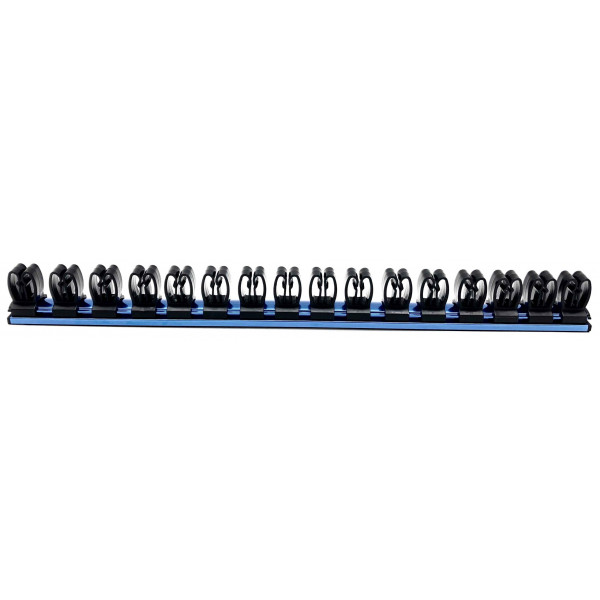18 in. Magnetic Aluminum Tool Holder with 16 Clips