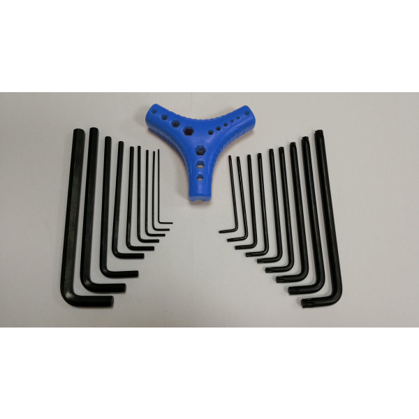 18 pc Metric and Star Hex Key Set