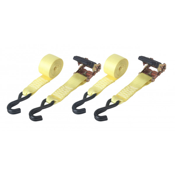2 pc 2 in. x 10 ft 4,000 lb Ratchet Tie-Down Strap Set