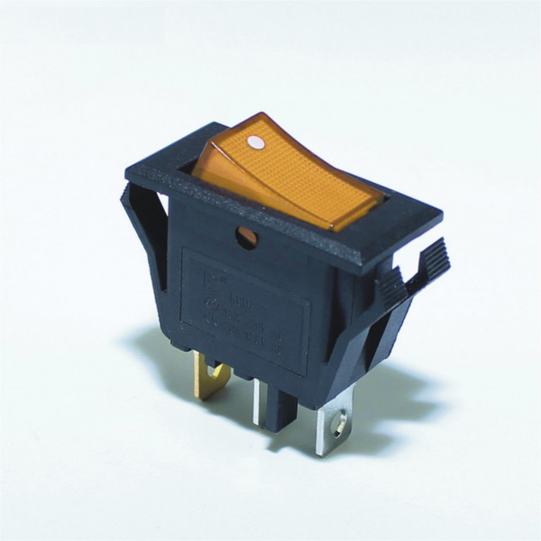 20A ON/OFF Amber Illuminated Rocker Switch