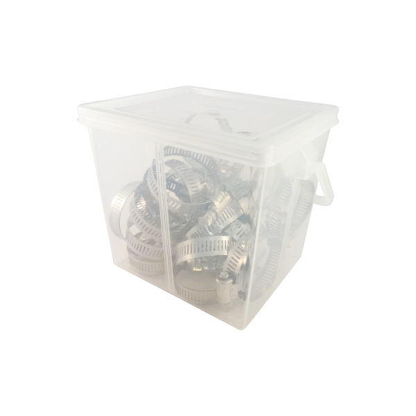 25 pk 1-3/4 in. Stainless Steel Hose Clamps