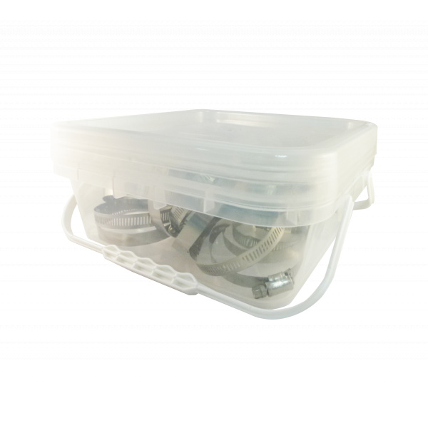 25 pk 3 in. Stainless Steel Hose Clamps