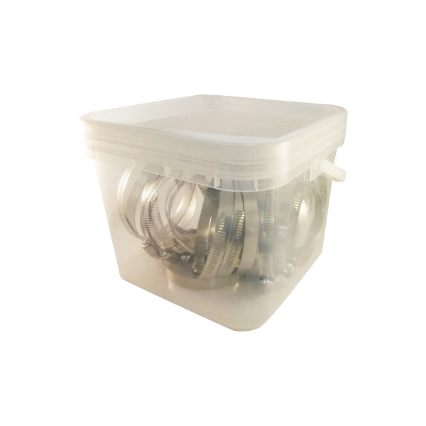 25 pk 4 in. Stainless Steel Hose Clamps