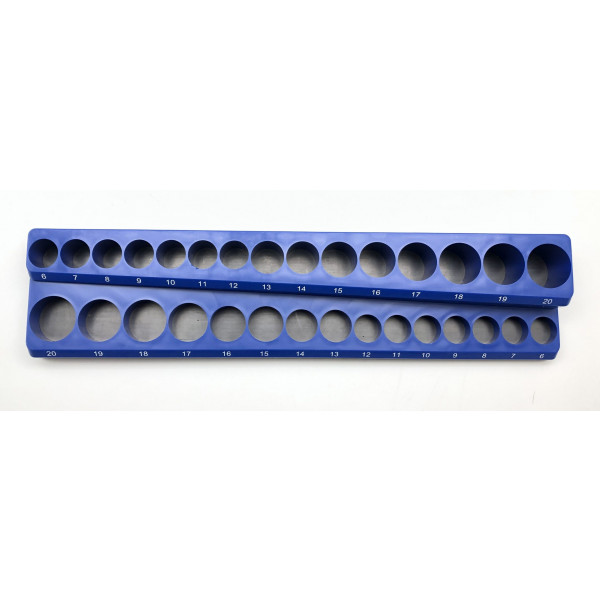 3/8 in. Drive Metric Magnetic Socket Holder (30-Piece)
