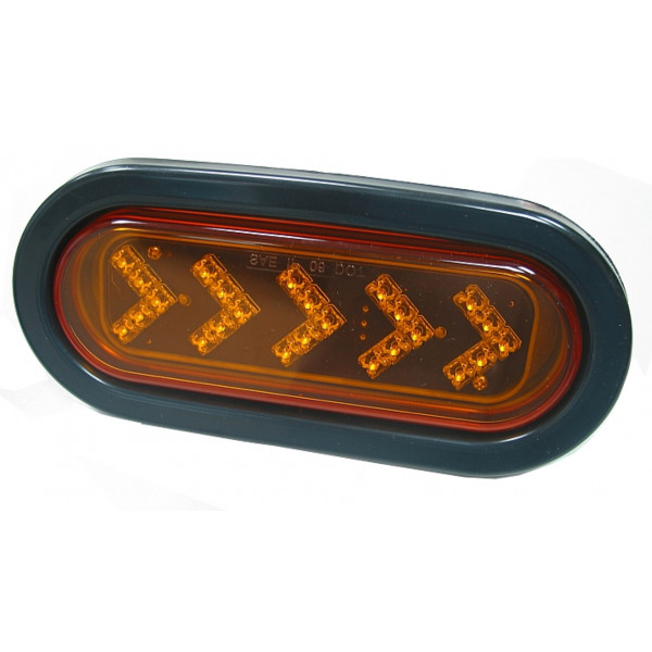 6 in. LED Amber Turning Arrow Light