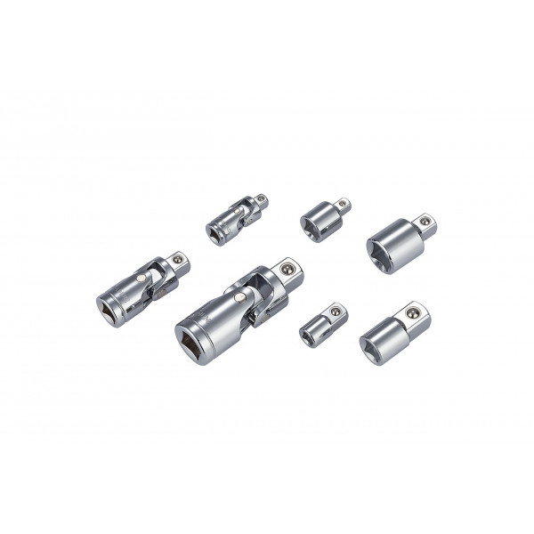 7 pc Socket Adapter and U-Joint Set