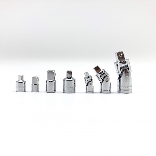 7 pc Socket Adapter and U-Joint Set