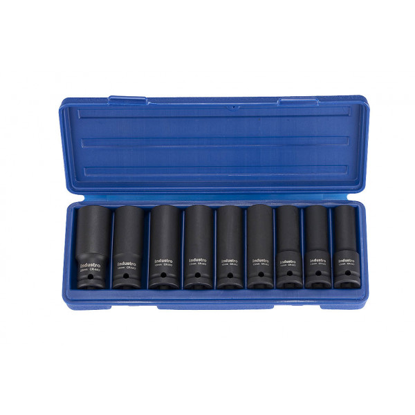 9pc 1/2” DR Metric Deep Impact Socket Set