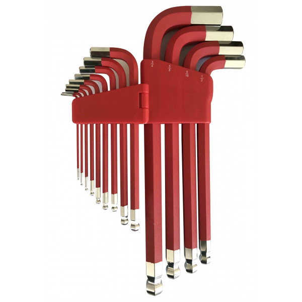 Large 5/64 in. – 3/4 in. SAE Ball End Magnetic Hex Key Set (13-Piece)